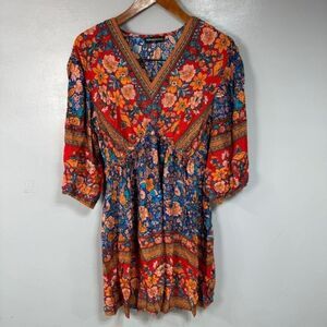 Romantic Hut Women’s Boho Chic Floral Dress sz S NWOT # D753